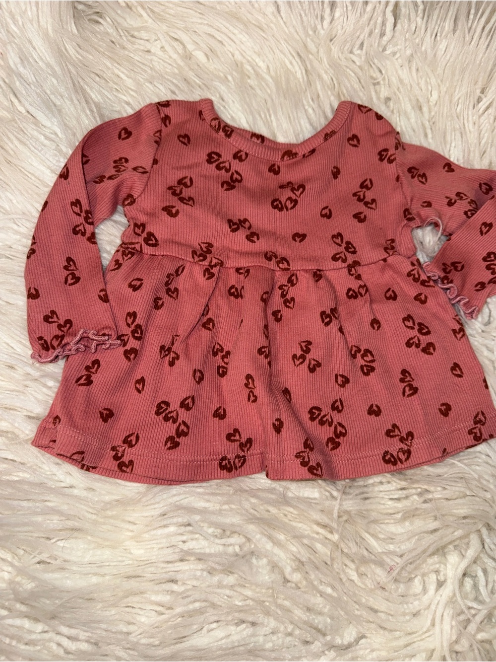 Carter's Pink Ruffle Top & Pants Matching Set - Picture 3 of 4